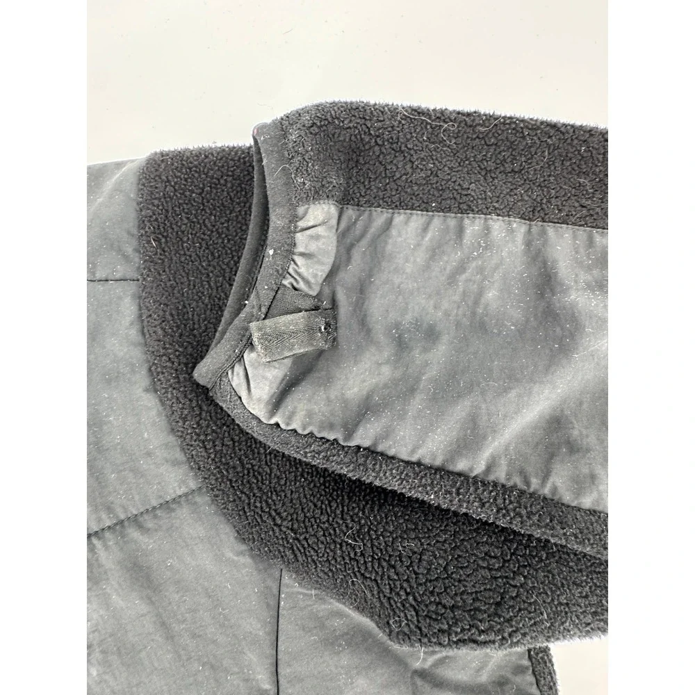 The North Face Fleece Denali Jacket XL Polartec‎ Black Full Zip Mens Recycled